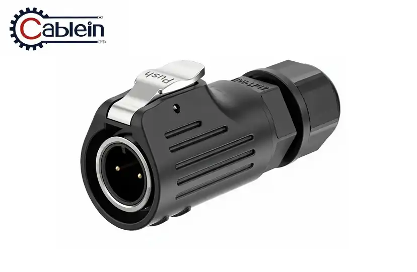 LP12 2-Pin 5A Metal-Plastic Waterproof Connector